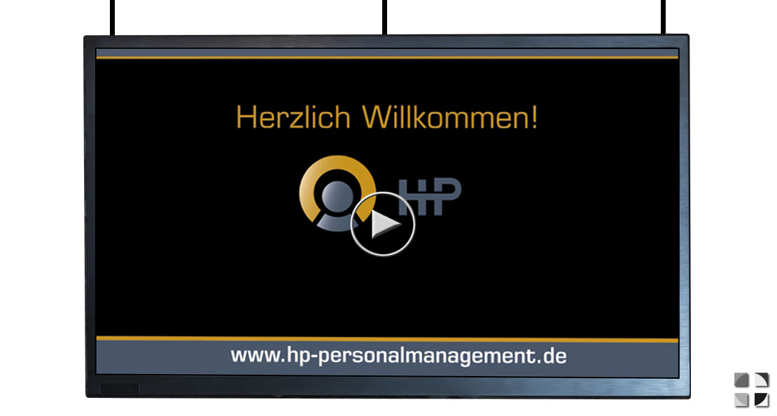 Digital Sinage Clip Design HP Personalmanagement GmbH Euskirchen - Bild