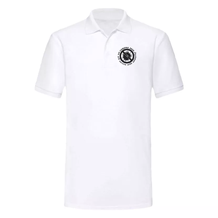 Coronavirus solidaritäts Poloshirt - Bild