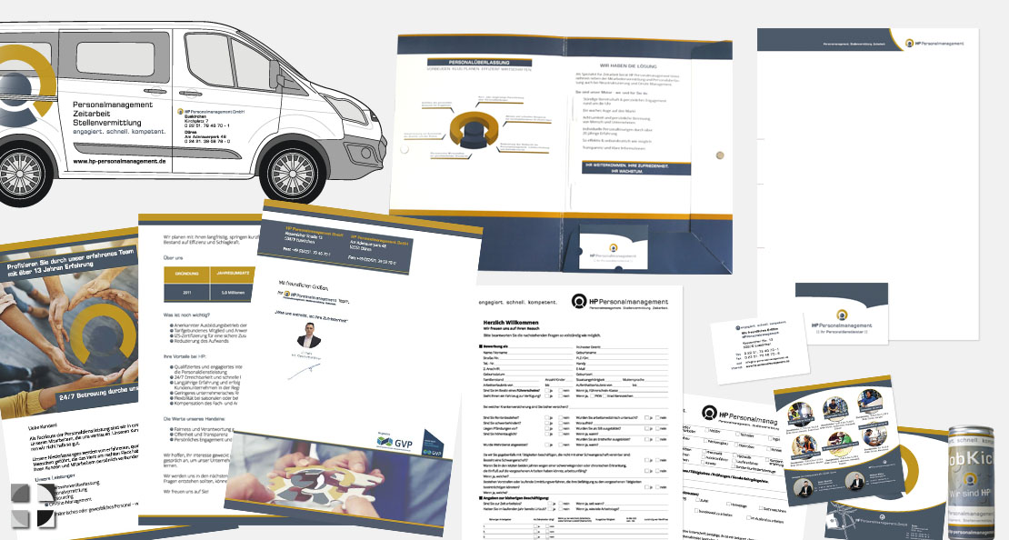 Corporate Design Entwicklung HP Personalmanagement GmbH Euskirchen/Düren - Bild