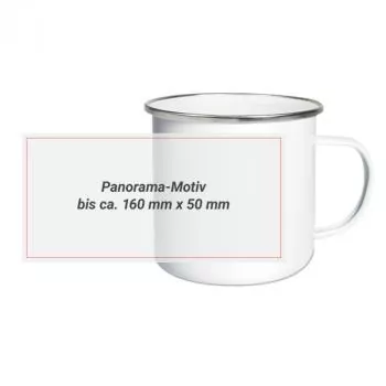Tasse bedrucken Emaille Panorama-Druck - Bild