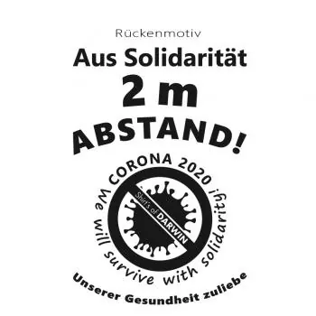 Coronavirus T-Shirt Rückenmotiv