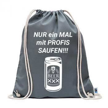 Preview: Festivalbag mit Motiv aus Fairtrade Baumwolle in grau - Bild