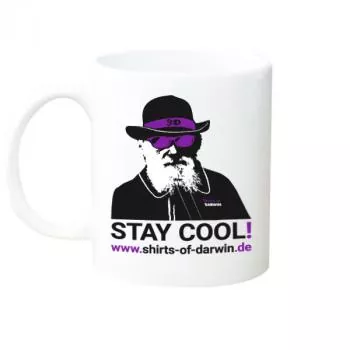 Motiv-Becher Stay cool lila - Bild
