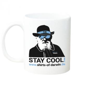 Preview: Motiv-Tassen Moti Stay Cool! cyan - Bild