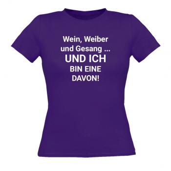 Preview: T-Shirt Women Wein, Weiber und Gesang ...