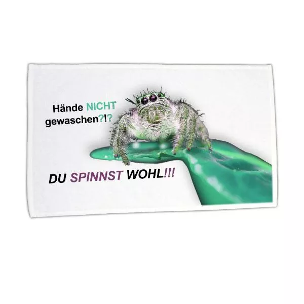 Motiv-Handtuch Hände Waschen - Bild