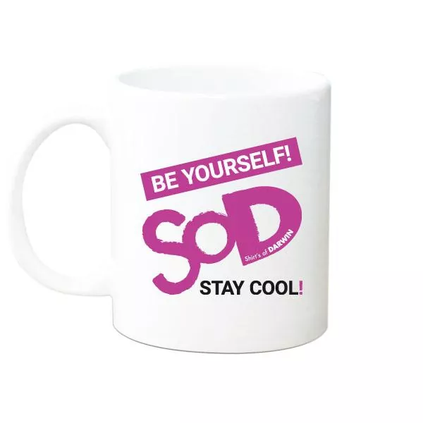 Design Tasse/Kaffebecher Be Yourself pink - Bild