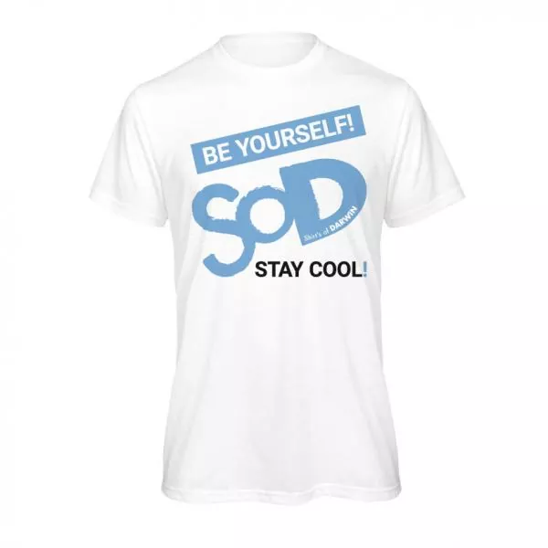 Motiv-T-Shirt Be yourself - Stay cool! cyan | Design-T-Shirts - Bild