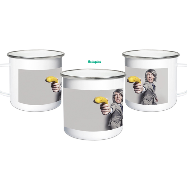 Emaille Tasse mit Bild bedrucken - Bild