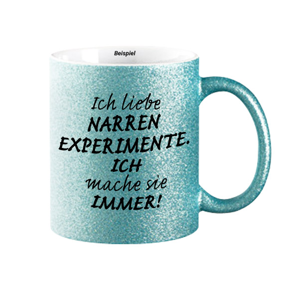 Sparkle Tasse - Glitzertasse Experiment Design-Beispiel Design-Beispiel - Bild